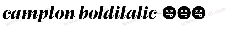 campton bolditalic字体转换